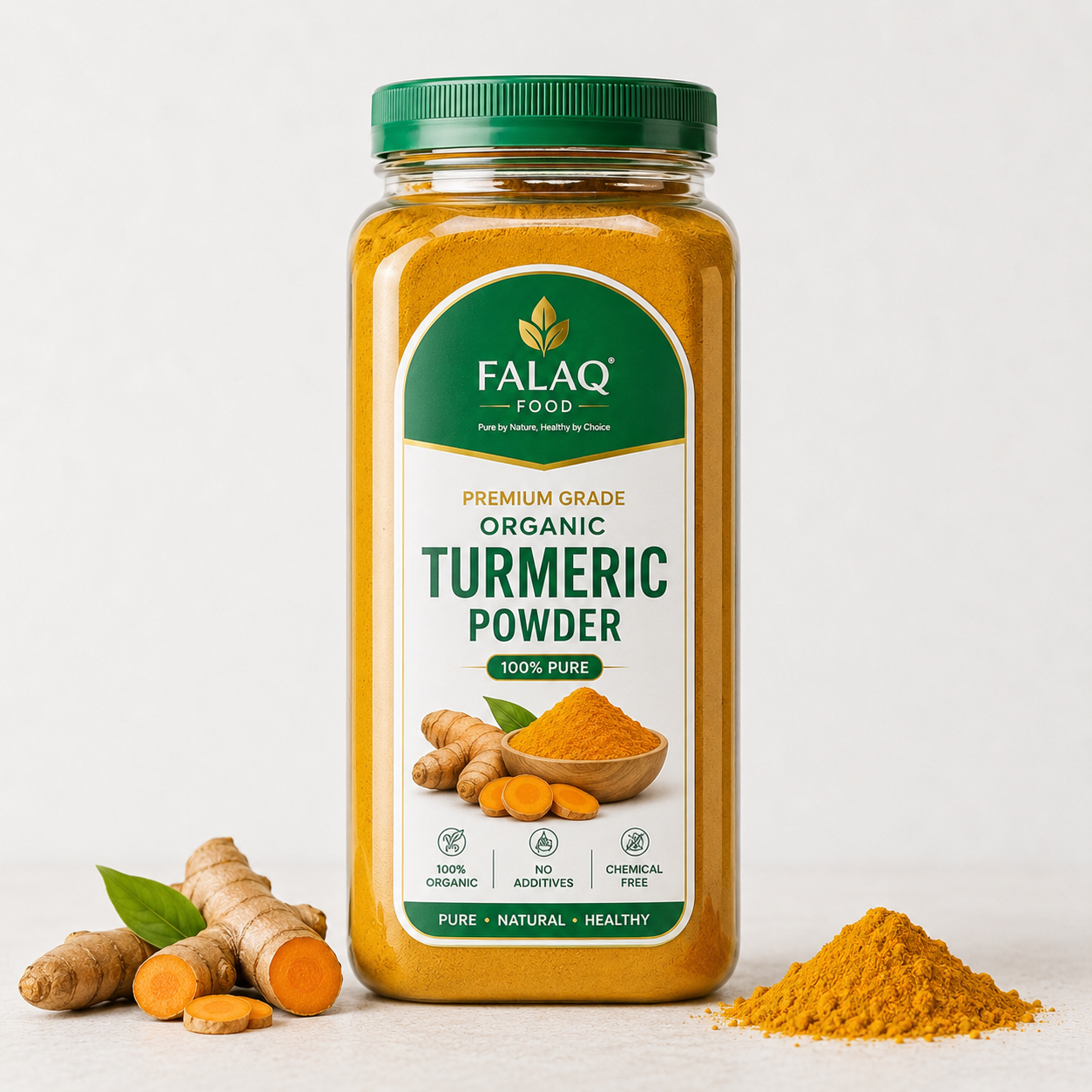 Organic Turmeric Powder Premium Grade Pack | Falaq Food